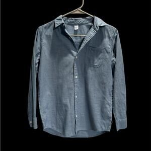 GAP Kids Blue Button Down Shirt Size XL